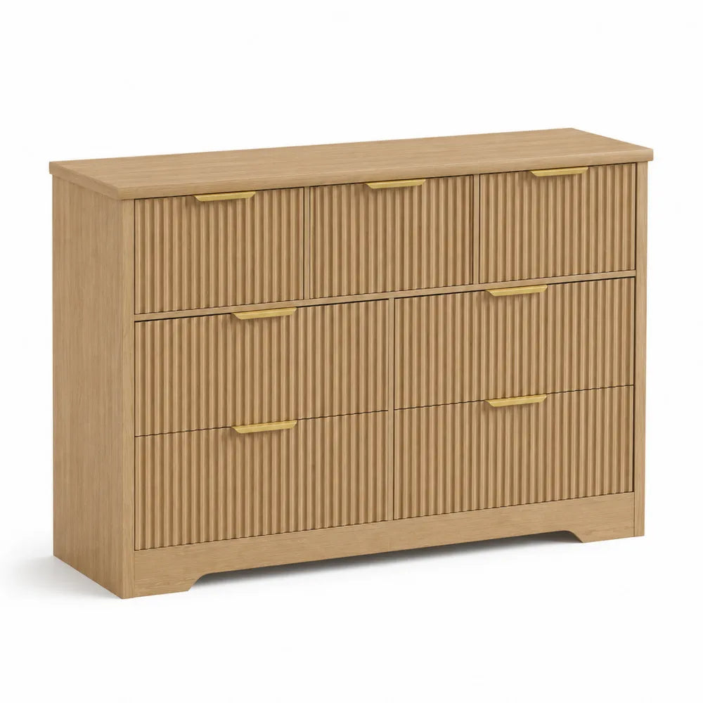 Komoda drewniana z 6 szufladami