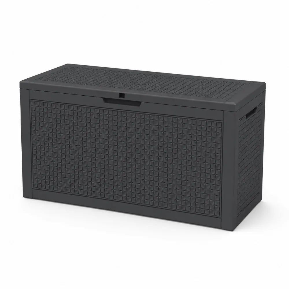 Skrzynia plastikowa z polipropylenu czarna 117x45x57 cm
