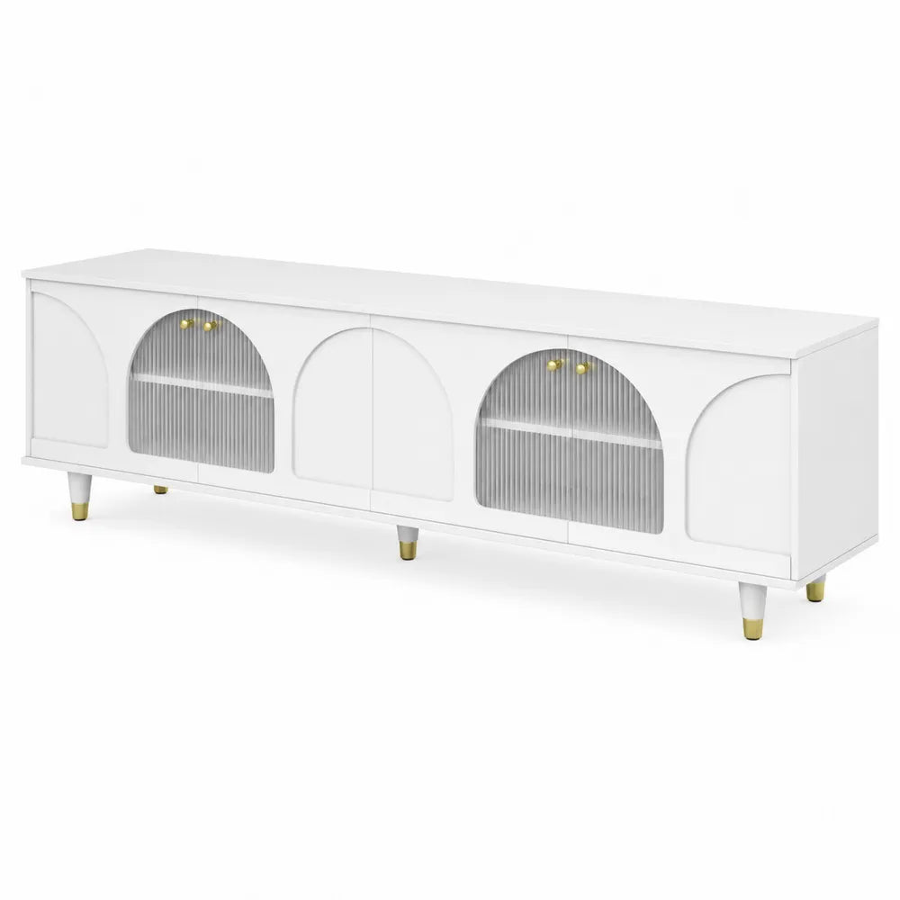Szafka RTV MDF z drzwiami akrylowymi 180x40x50 cm
