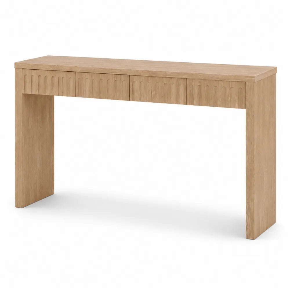 Dębowa konsola z płyty MDF 120x30x80 cm